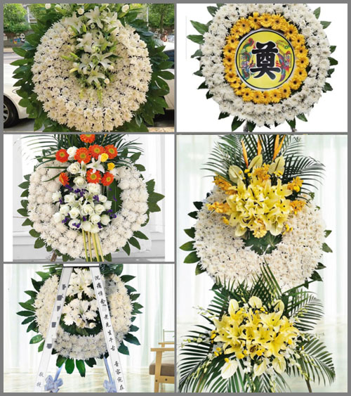 湖北黄冈市英山县南河镇瓦寺前村花圈速递